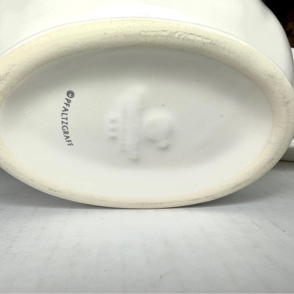 DISCONTINUED Pfaltzgraff “Meadow Lane” Pattern Gravy Boat With Underplate - Picture 7 of 13
